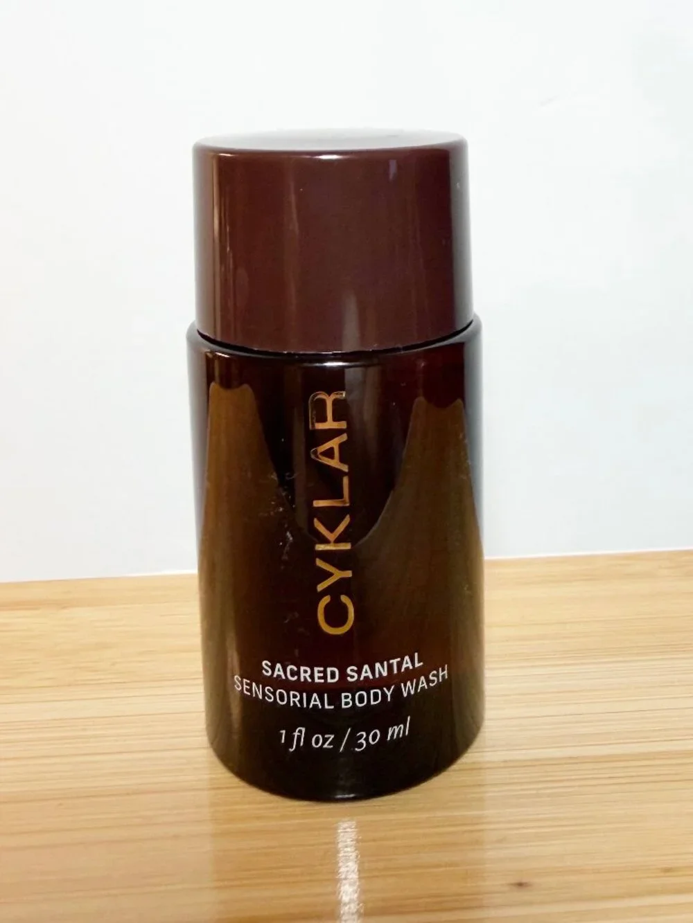 CYKLAR Sacred Santal Sensorial Body Wash Mini Travel Size 1.7oz Luxury Body Wash